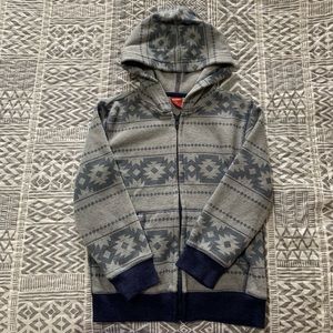 Boys blue and gray hoodie